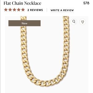 Brand new Uncommon James gold necklace